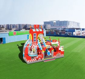 T6-453 Firetruck Giant Inflatable Amusin...