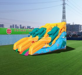 T8-488 Dolphin Inflatable Dry Slide For ...