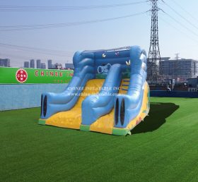 T8-688 Blue Elephant Inflatable Dry Slid...