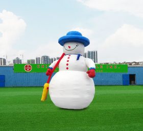 C1-245 Inflatable Snowman With Blue Hat