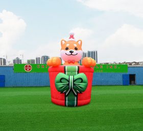 C1-251 Inflatable Christmas Shiba Inu Gi...
