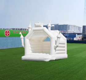 T2-3543 White Wedding Bouncy Castle