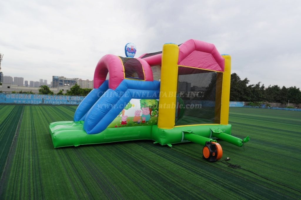 T2-4453 Peppa Pig Bouncy Castle With Slide