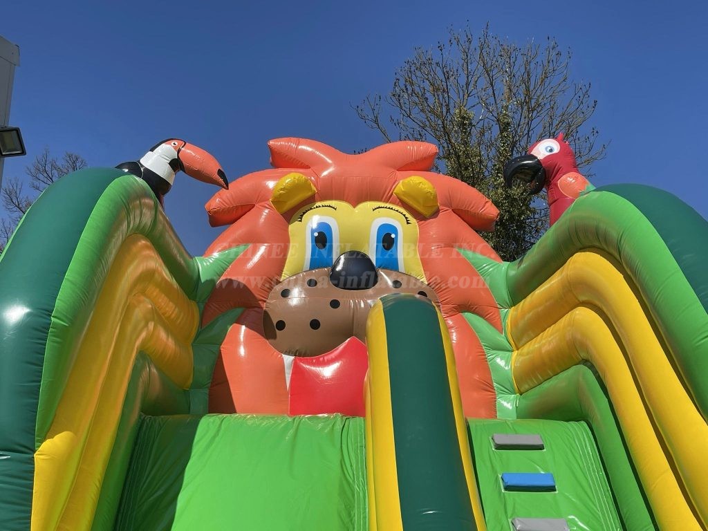 T8-4170 Jungle Theme Inflatable Slide