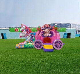 T2-4421 Unicorn Princess Carriage Bouncy...