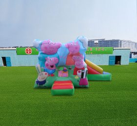 T2-4455 Peppa Pig Bouncy Castle Wilth Sl...