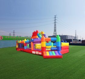 T6-858 Lego Inflatable Obstacle Course P...