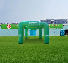 Tent1-4639 Green Event Inflatable Kiosk