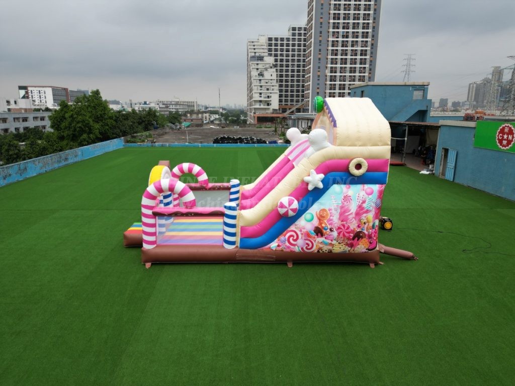 T2-4915 Candy Bouncy Castle Slide