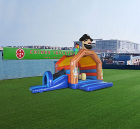 T2-4554 Pirates Bouncy Castle With Slide
