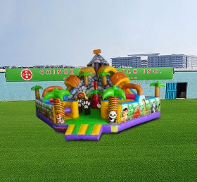 T2-4756 Jungle Bouncy Castle