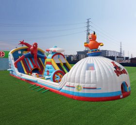 T6-1105 Spiderman theme inflatable combi...