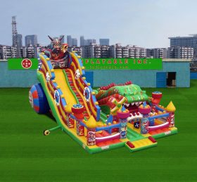 T6-1122 Inflatable Knight Dragon Castle