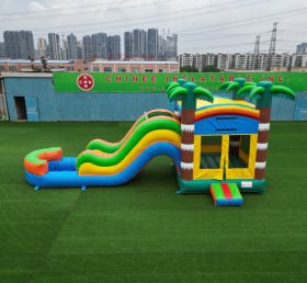 T2-8107 Bouncy Castle Slide Pool Combo