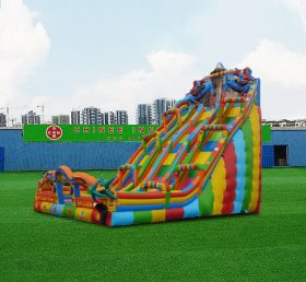 T8-4521 Spiderman Inflatable Dry Slide