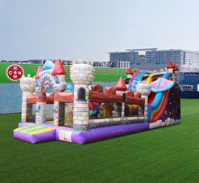 T8-4531 Dragon Castle Inflatable Dry Sli...