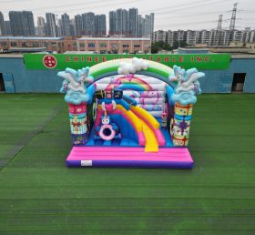 T2-7006 Unicorn Bouncy Castle with Slide