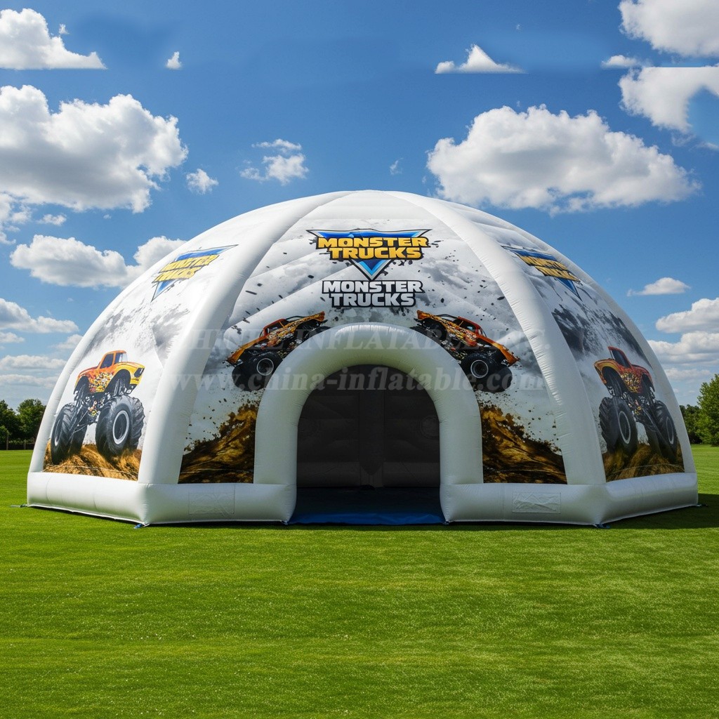 Tent1-4872 Monster Trucks Inflatable Dome