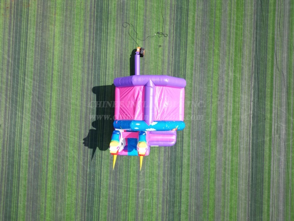 T2-4136A Unicorn Bouncy Castle with Slide