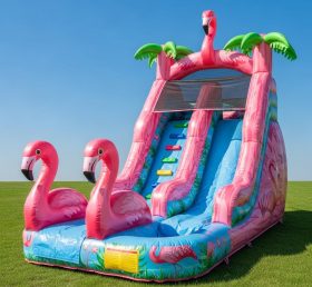 T8-8176 Flamingo Theme Inflatable Dry Sl...