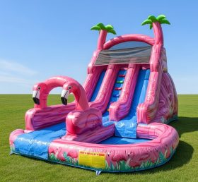 T8-8450 Flamingo Theme Inflatable Water ...