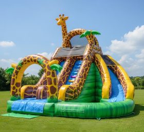 T8-8456 Giraffe Theme Inflatable Water S...