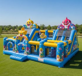 T6-6141 Baby Shark Inflatable Playground