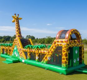 T7-3623 Giraffe Inflatable Obstacle Cour...