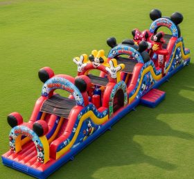 T7-3634 Mickey & Minnie Inflatable Obsta...