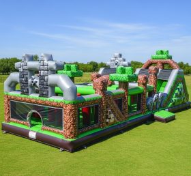 T7-3636 Minecraft Inflatable Obstacle Co...