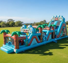 T7-3638 Moana Inflatable Obstacle Course...
