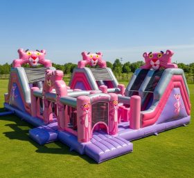T6-6199 Pink Panther Inflatable Playgrou...
