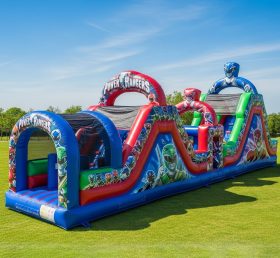 T7-3654 Power Rangers Inflatable Obstacl...