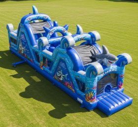 T7-3664 Shark Inflatable Obstacle Course...