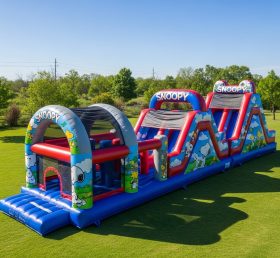 T7-3665 Snoopy Inflatable Obstacle Cours...