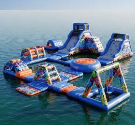S211 Graffiti Theme Inflatable Water Par...