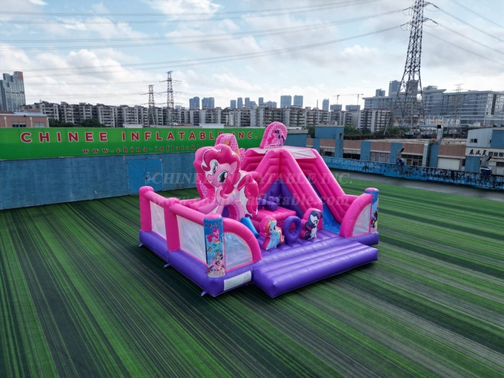 T8-1398C My Little Pony Bouncy Castle with Slide