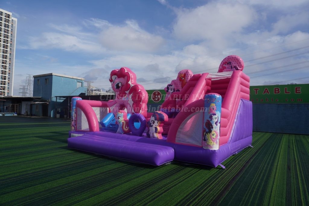 T8-1398C My Little Pony Bouncy Castle with Slide