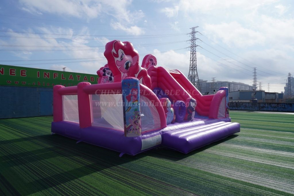 T8-1398C My Little Pony Bouncy Castle with Slide