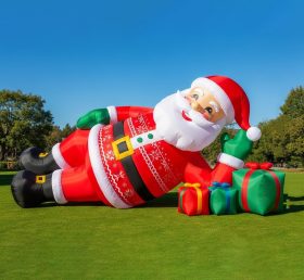 C1-407 Inflatable Santa Claus lying on h...