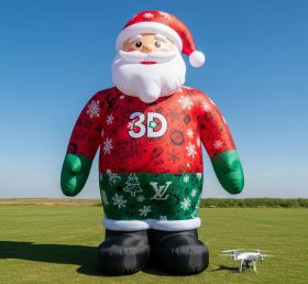 C1-419 Inflatable Santa Claus wearing tr...