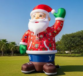 C1-418 Inflatable Santa Claus wearing tr...