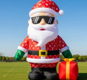 C1-417 Inflatable Santa Claus wearing tr...