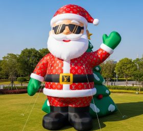 C1-415 Inflatable Santa Claus wearing tr...