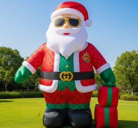 C1-416 Inflatable Santa Claus wearing tr...
