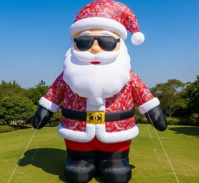 C1-424 Inflatable Santa Claus wearing tr...