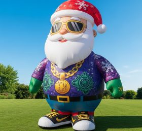 C1-451 Hip-hop style inflatable Santa Cl...