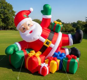 C1-473 Inflatable Santa Claus lying insi...
