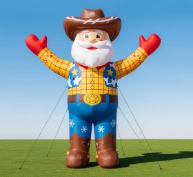 C1-470 Cowboy style inflatable Santa Cla...