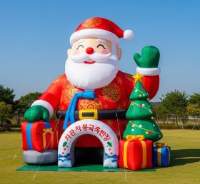 C1-475 Inflatable Santa Claus dressed in...